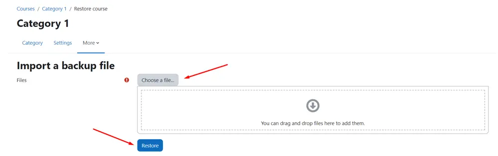 How to Create a Course in Moodle: A Comprehensive Guide + Tips, Upload an existing course 2