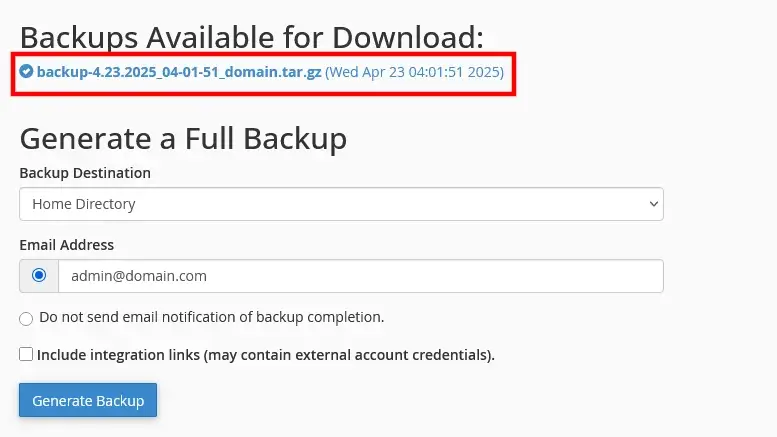 The Fastest Way to Migrate Email in 2025 (Full Guide), Moving email accounts with a full account backup. 3