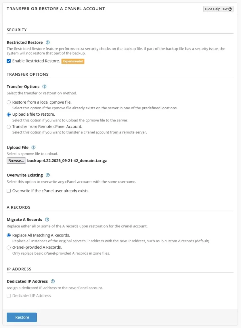 The Fastest Way to Migrate Email in 2025 (Full Guide), Moving email accounts with a full account backup. 4